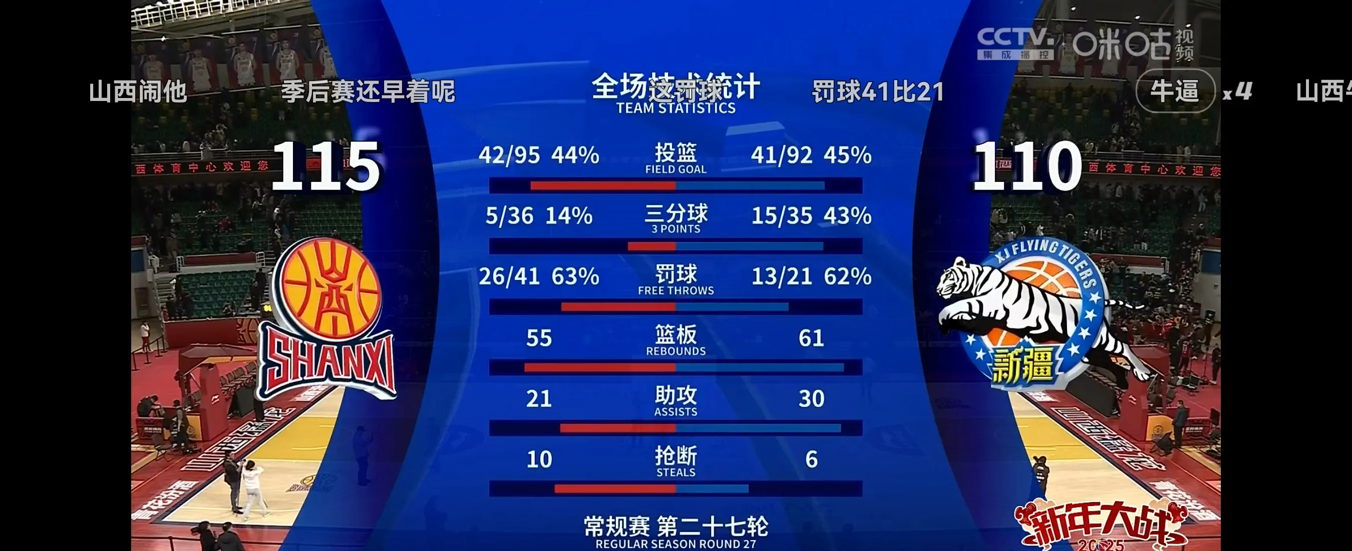 关于山西队逆转胜利，比赛末节发挥精彩的信息